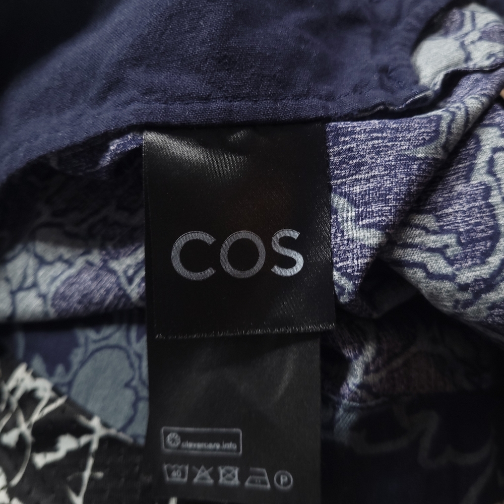 COS US Floral Hawaiian Shirt Relaxed Fit With Pockets 100% Cotton XL - Picture 7 of 10